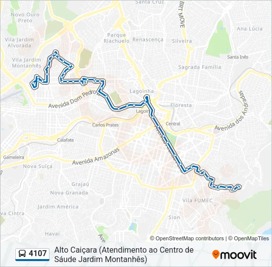 4107 Bus Line Map