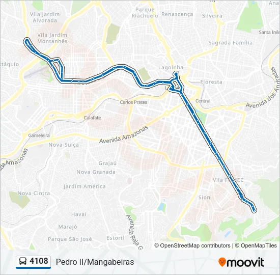 4108 Bus Line Map
