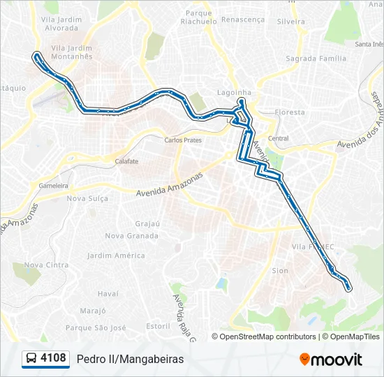 4108 Bus Line Map