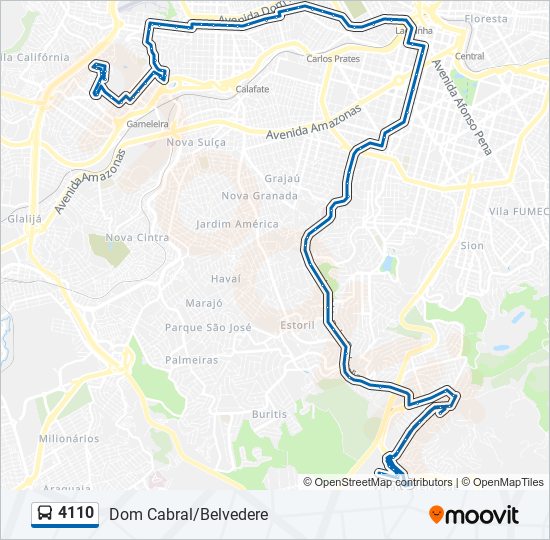 4110 Route: Schedules, Stops & Maps - Belvedere (Updated)
