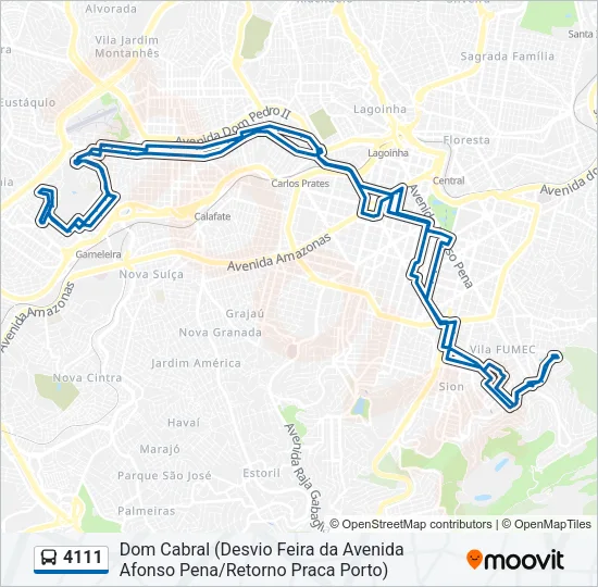 4111 Bus Line Map