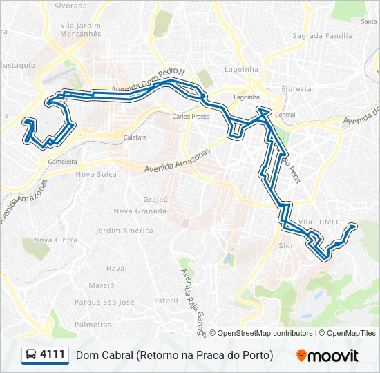 4111 Bus Line Map