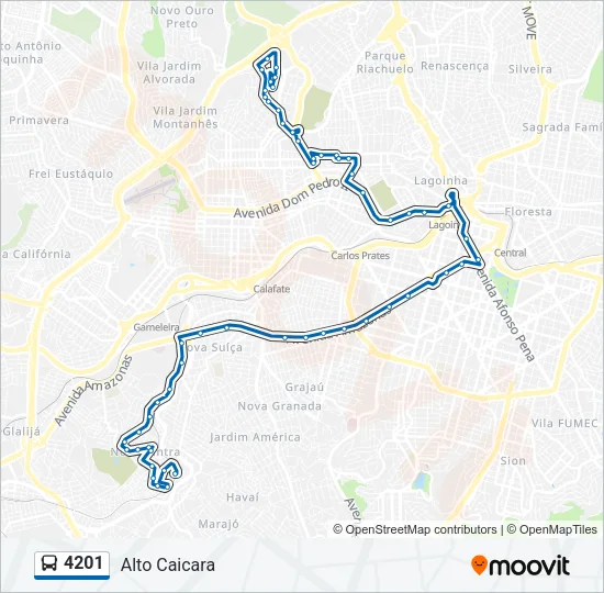4201 Bus Line Map