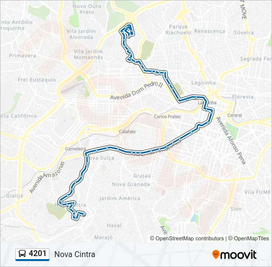4201 Bus Line Map