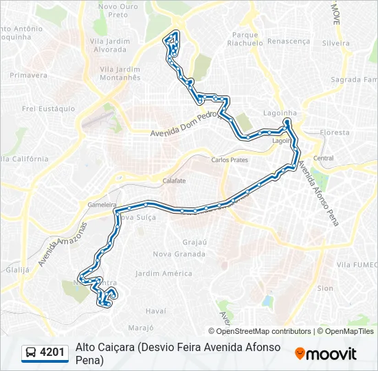 4201 Bus Line Map