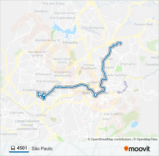 4501 Bus Line Map