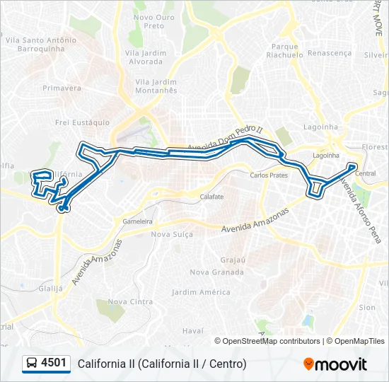 4501 Bus Line Map