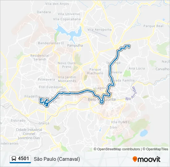 4501 Bus Line Map