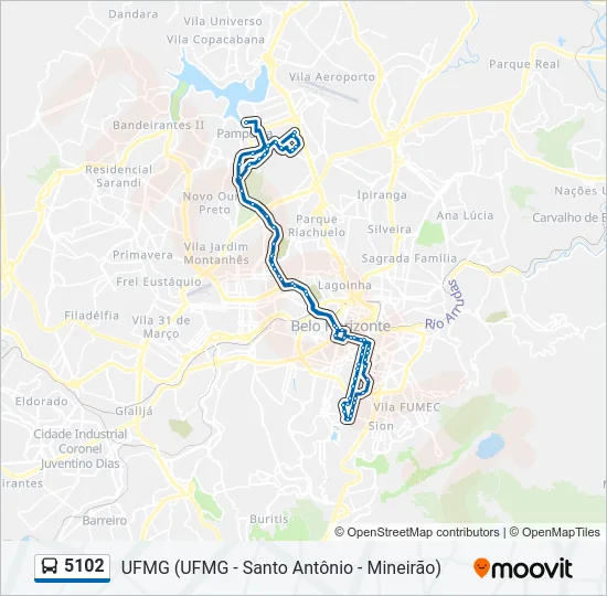 5102 Bus Line Map