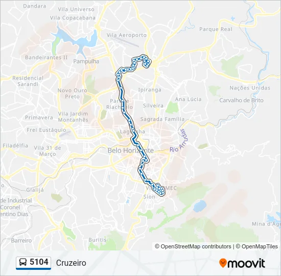 5104 Bus Line Map