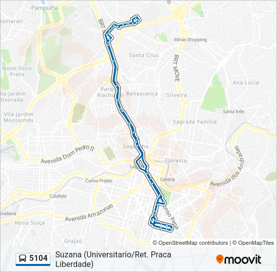 5104 Bus Line Map