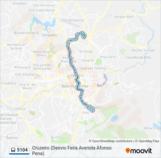 5104 Bus Line Map
