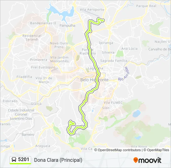 5201 Bus Line Map