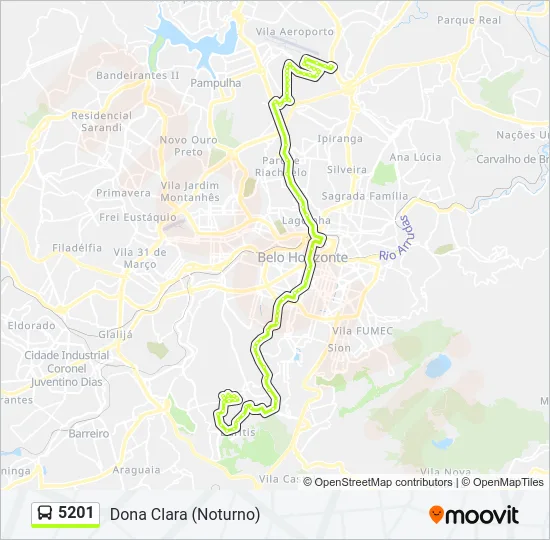 5201 Bus Line Map