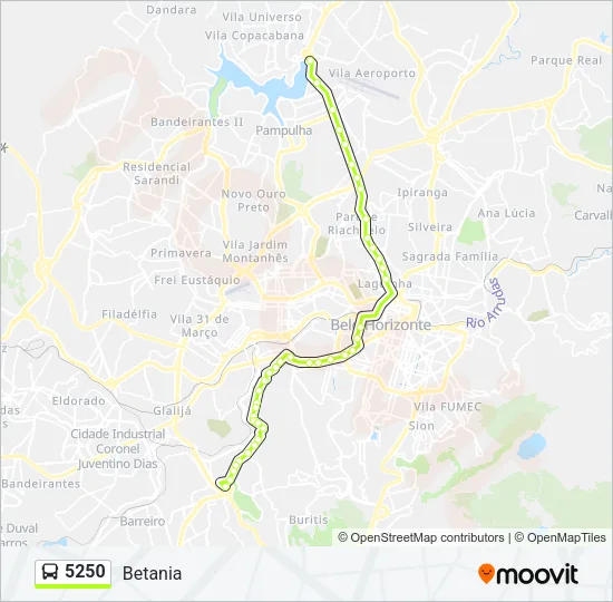5250 Bus Line Map