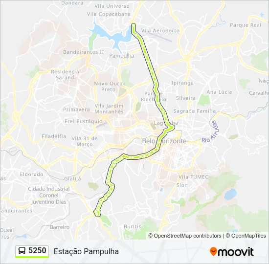 5250 Bus Line Map