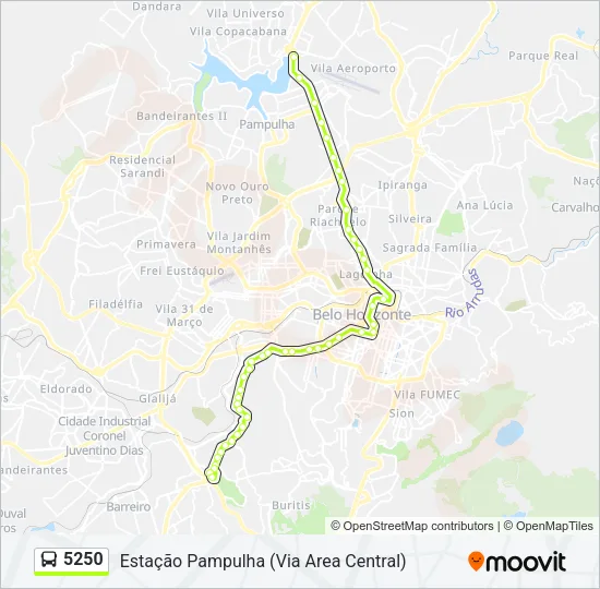 5250 Bus Line Map