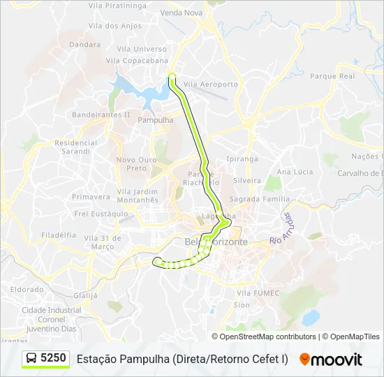 5250 Bus Line Map