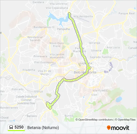 5250 Bus Line Map