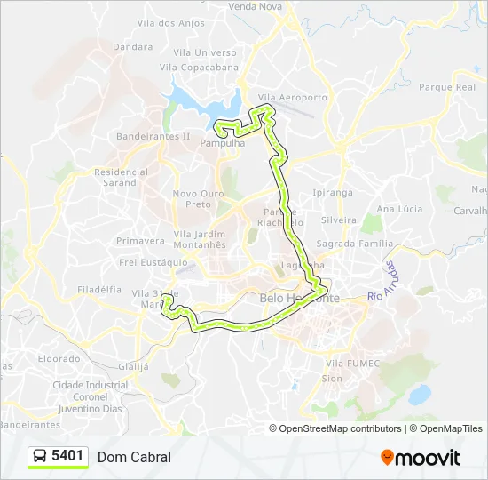 5401 Bus Line Map