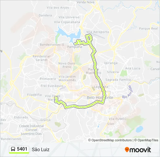 5401 Bus Line Map