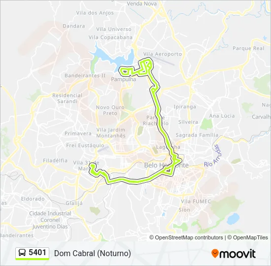 5401 Bus Line Map
