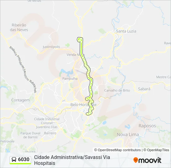 6030 Bus Line Map