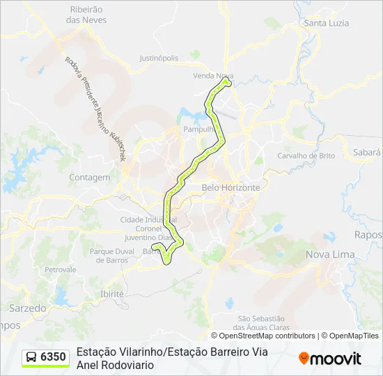6350 Bus Line Map