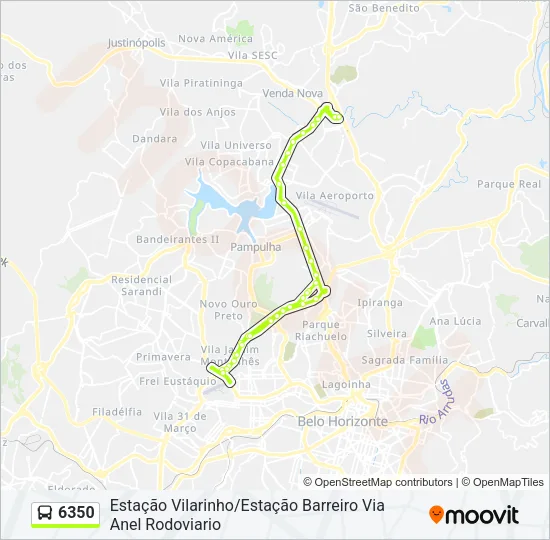 6350 Bus Line Map