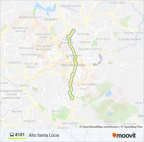 8101 Bus Line Map
