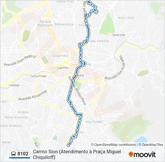 8102 Bus Line Map