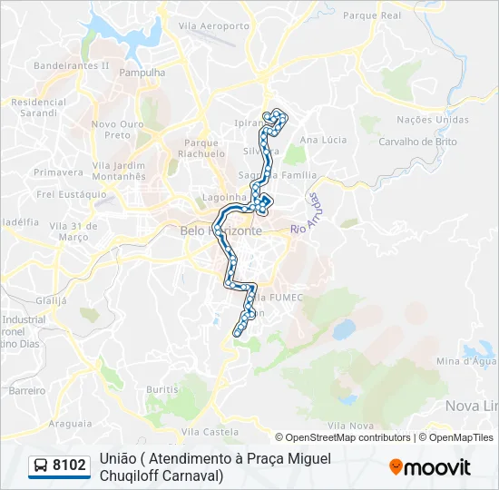 8102 Bus Line Map