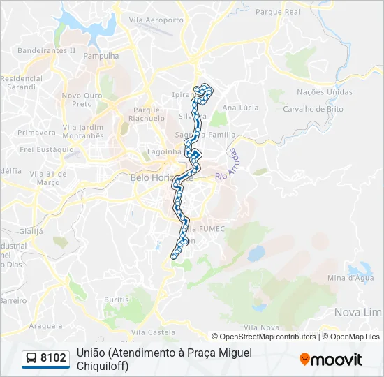 8102 Bus Line Map