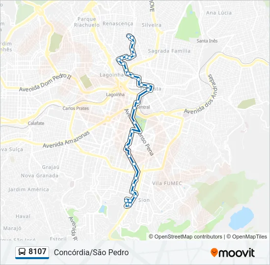 8107 Bus Line Map