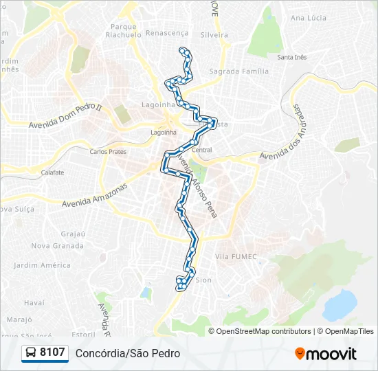 8107 Bus Line Map