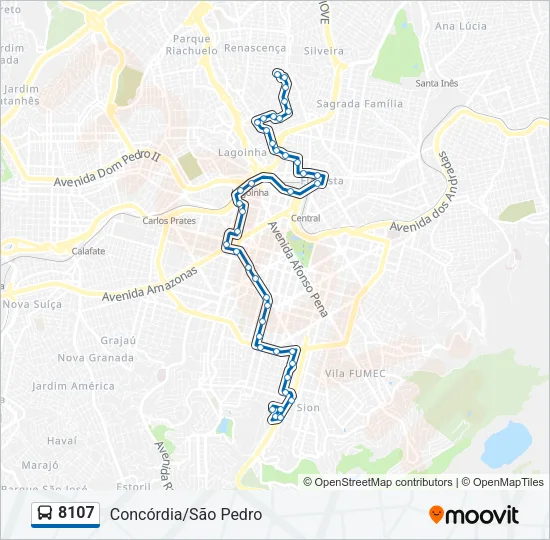 8107 Bus Line Map