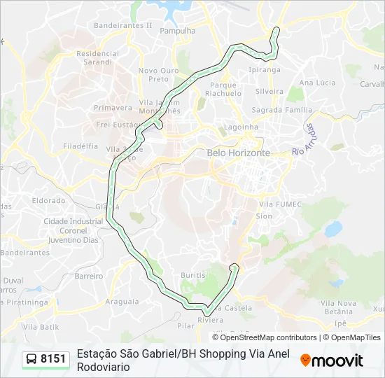 8151 Bus Line Map