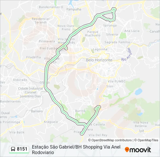 8151 Bus Line Map