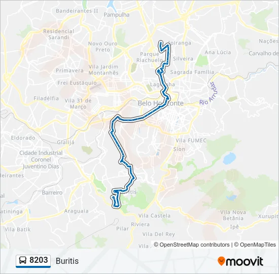 8203 Bus Line Map