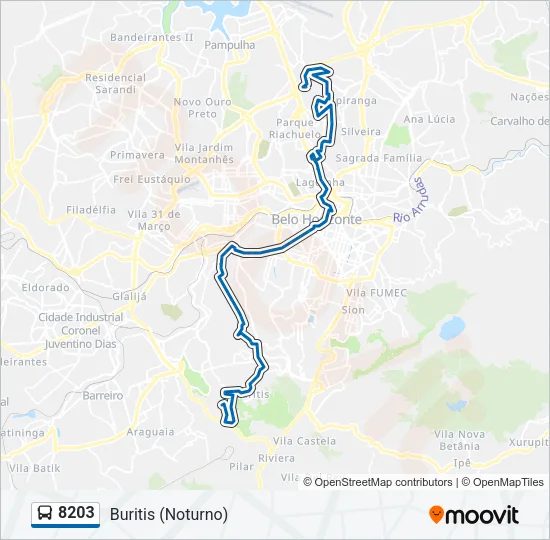 8203 Bus Line Map