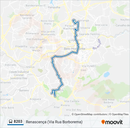 8203 Bus Line Map