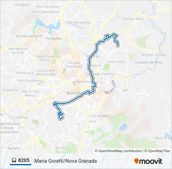 8205 Bus Line Map