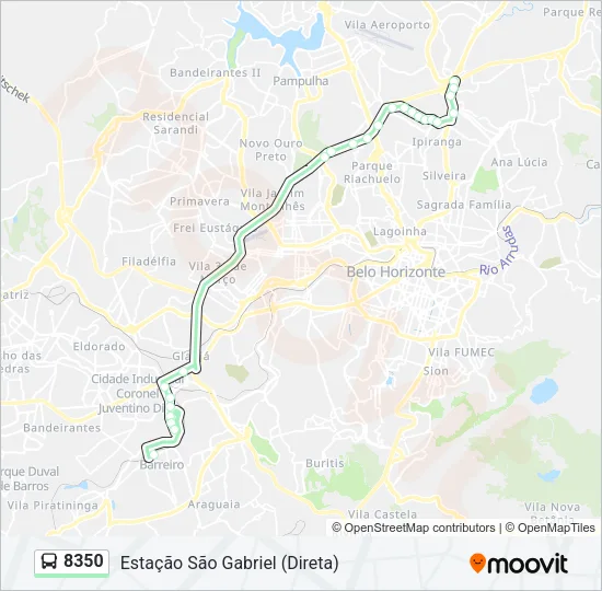 8350 Bus Line Map