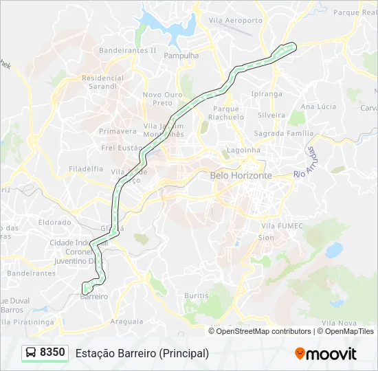 8350 Bus Line Map
