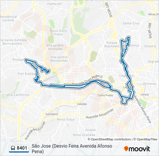 8401 Bus Line Map