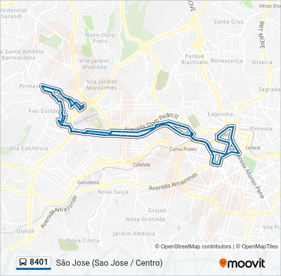 8401 Bus Line Map