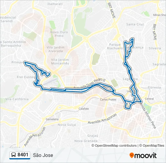 8401 Bus Line Map