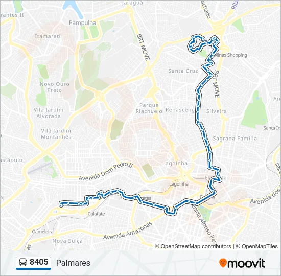 8405 Bus Line Map