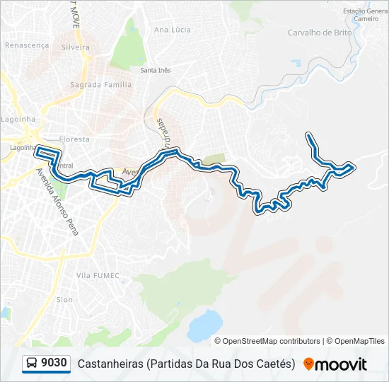 9030 Bus Line Map