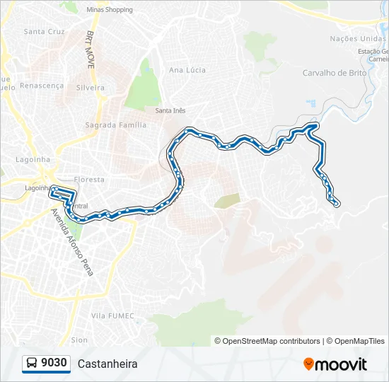 9030 Bus Line Map
